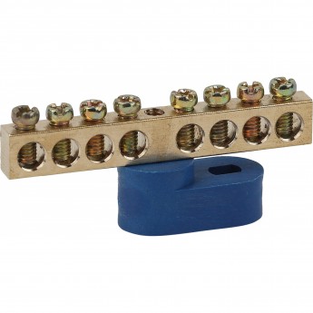 Шина ЭРА N "ноль" на одном угловом изоляторе ШНИ-6х9-8-У1